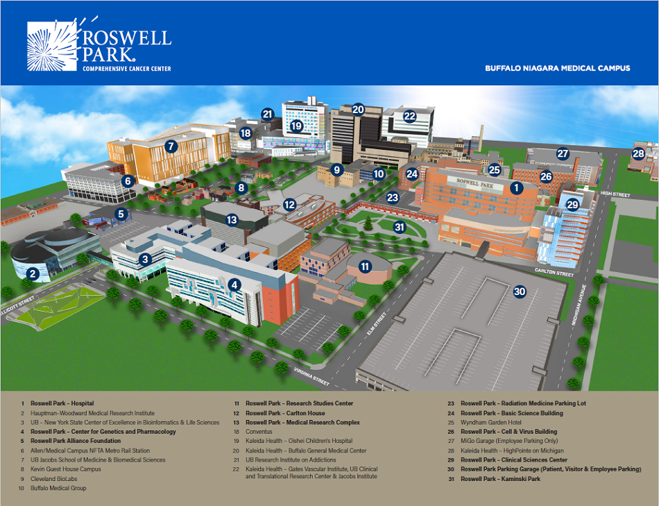 Roswell Park Campus Map 5682